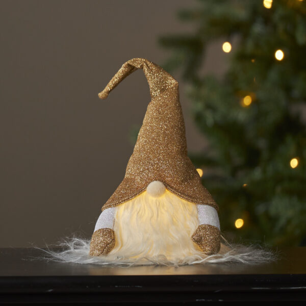 Tomte Guld (Dekorations figur Joylight)