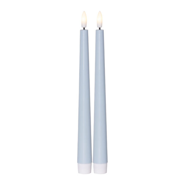 Blå Led Antikljus 2-pack