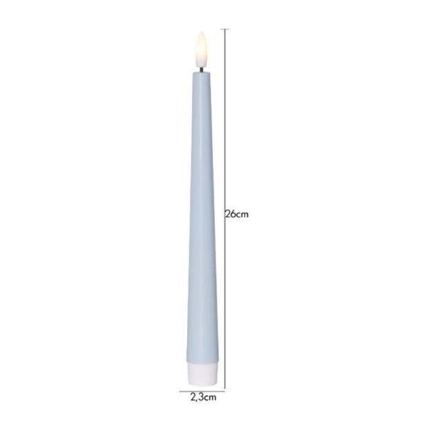 Blå Led Antikljus 2-pack - Bild 2