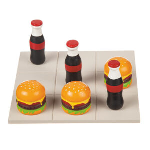 Tre i rad Hamburgare och Läsk