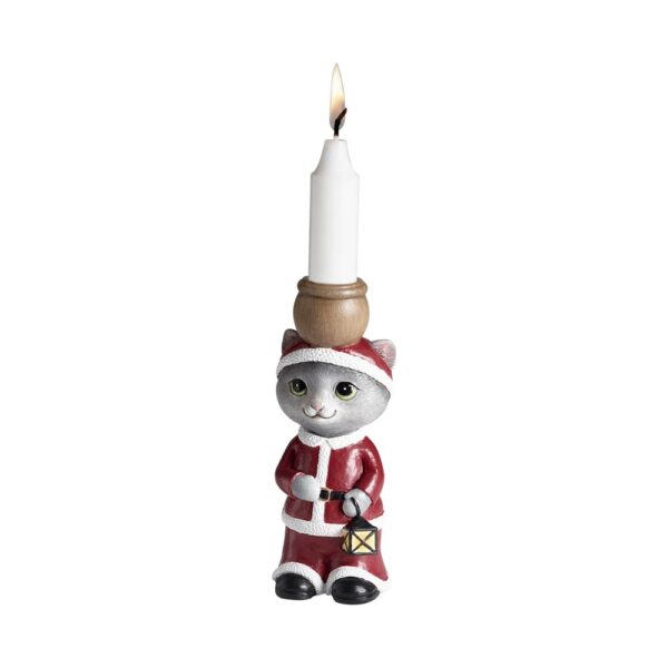 Ljusstake Katt Tomte - Bild 3