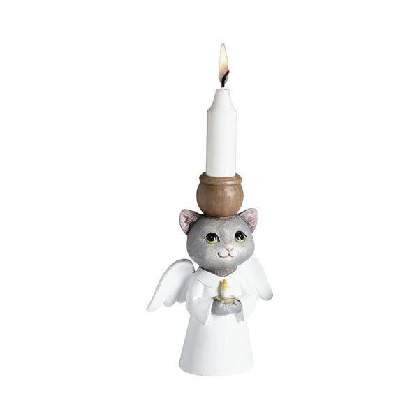 Ljusstake Katt Ängel - Bild 3