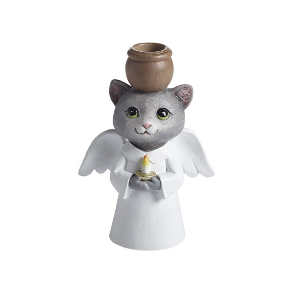Ljusstake Katt Ängel